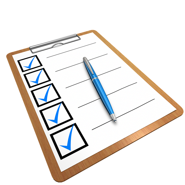 A simple, non descriptive illustration of a checklist