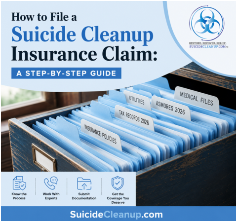 how to file a suicide cleanup insurance claim
